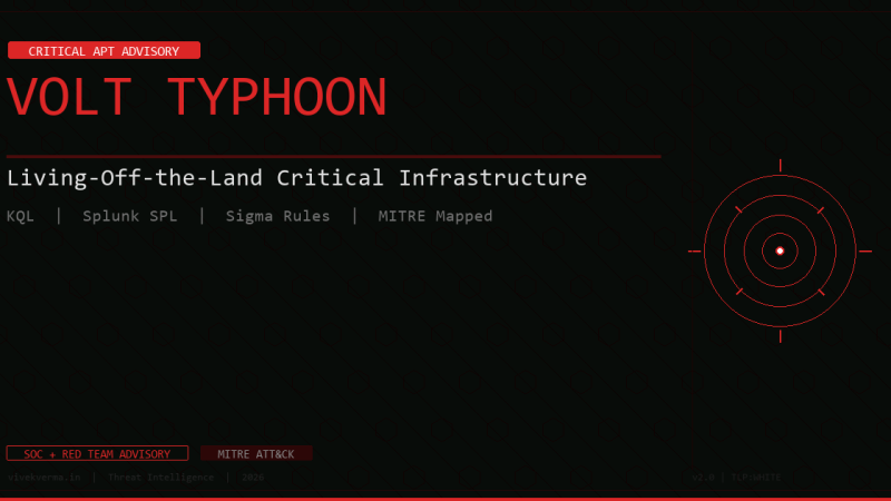 Volt Typhoon Threat Hunting in 2025: KQL, Splunk, and Sigma Detection Guide for Living-Off-the-Land APT