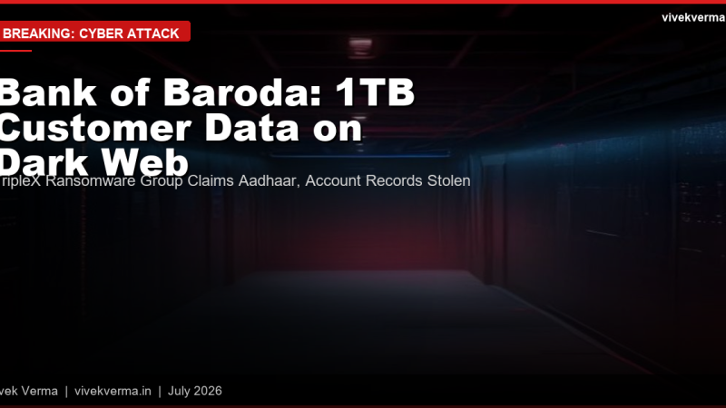 Bank of Baroda 1TB Data Breach 2026: TripleX Ransomware, Aadhaar Records and What Customers Must Do