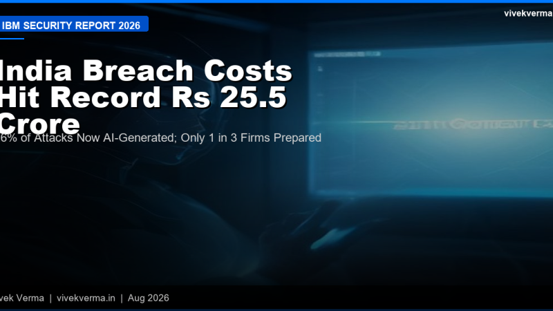 IBM Report 2026: India Data Breach Costs Hit Record Rs 25.5 Crore as 26% of Attacks Turn AI-Generated